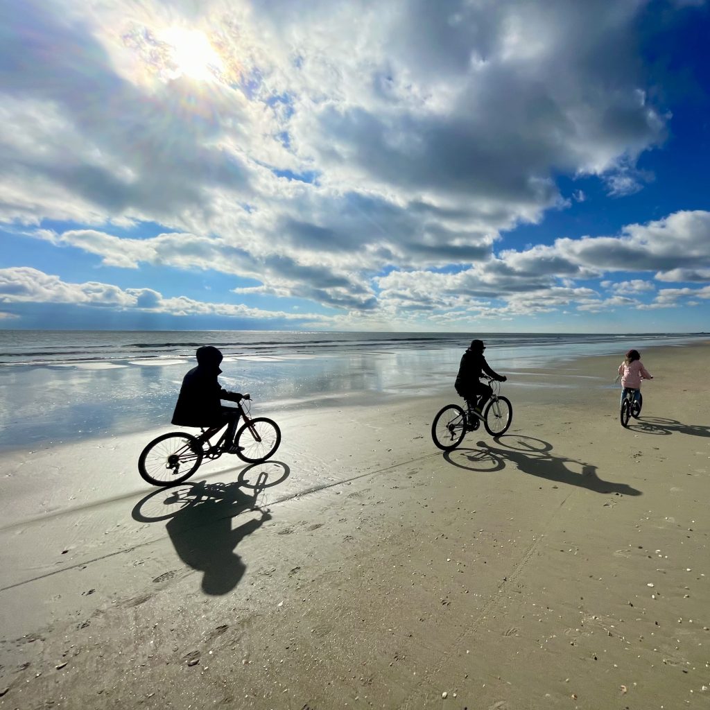 bikes on a beach